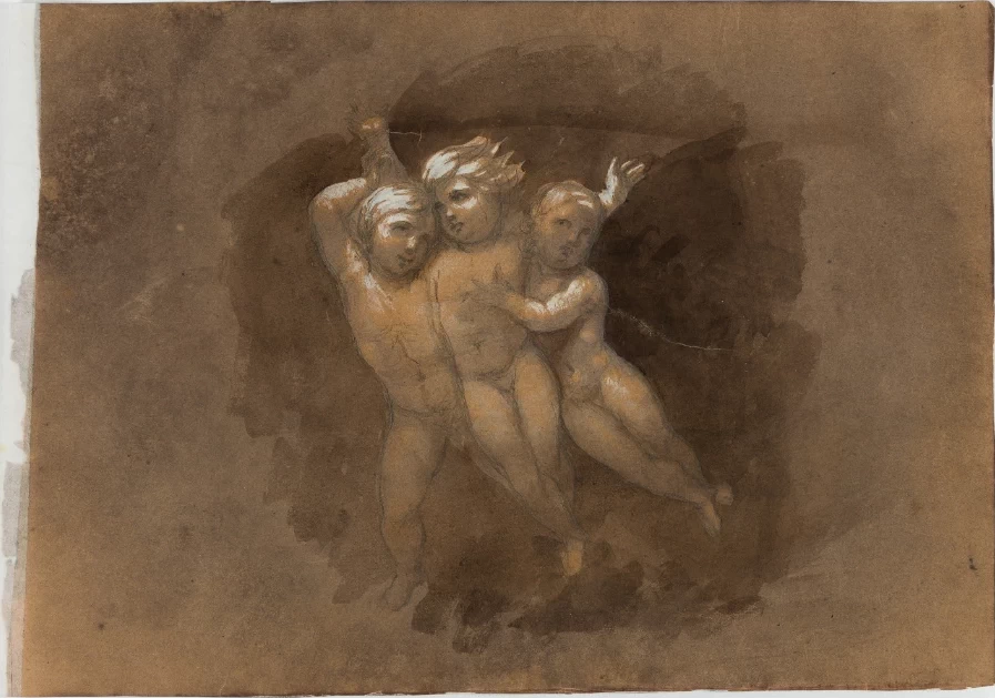 Manuel de Araújo Porto - Alegre, Studio di putti